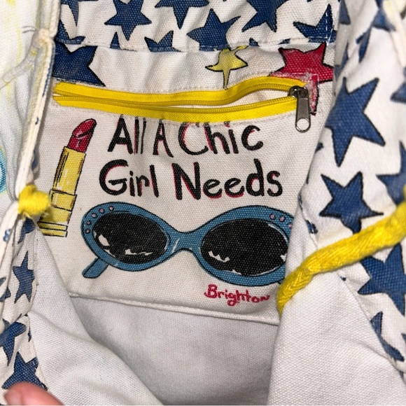 Brighton Canvas Tote Bag Chic Ahoy Nautical Themed Shopping Beach Shoulder Bag - Picture 6 of 6